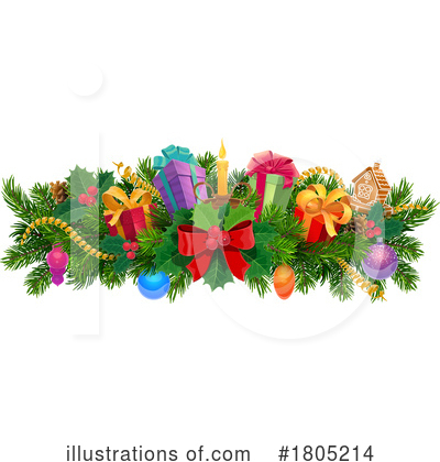 Christmas Gifts Clipart #1805214 by Vector Tradition SM