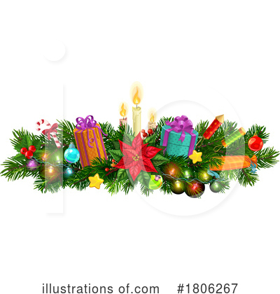 Christmas Ornaments Clipart #1806267 by Vector Tradition SM