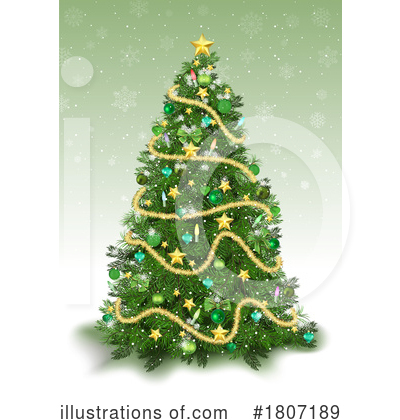 Christmas Tree Clipart #1807189 by dero