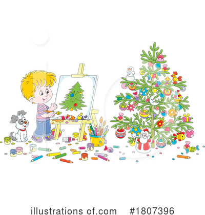 Royalty-Free (RF) Christmas Clipart Illustration by Alex Bannykh - Stock Sample #1807396