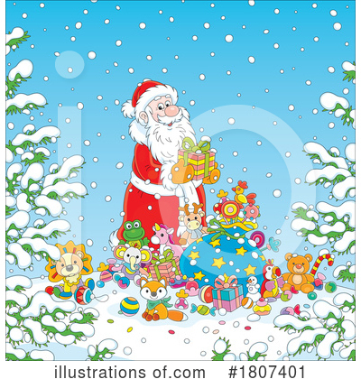 Royalty-Free (RF) Christmas Clipart Illustration by Alex Bannykh - Stock Sample #1807401