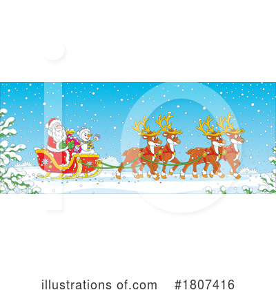 Royalty-Free (RF) Christmas Clipart Illustration by Alex Bannykh - Stock Sample #1807416