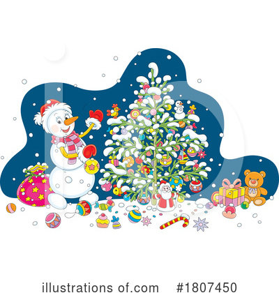 Royalty-Free (RF) Christmas Clipart Illustration by Alex Bannykh - Stock Sample #1807450