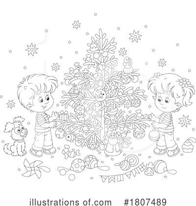 Royalty-Free (RF) Christmas Clipart Illustration by Alex Bannykh - Stock Sample #1807489