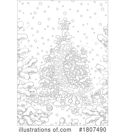Royalty-Free (RF) Christmas Clipart Illustration by Alex Bannykh - Stock Sample #1807490