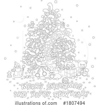 Royalty-Free (RF) Christmas Clipart Illustration by Alex Bannykh - Stock Sample #1807494