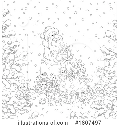 Royalty-Free (RF) Christmas Clipart Illustration by Alex Bannykh - Stock Sample #1807497