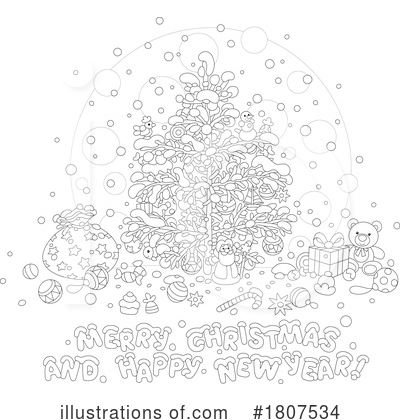 Royalty-Free (RF) Christmas Clipart Illustration by Alex Bannykh - Stock Sample #1807534