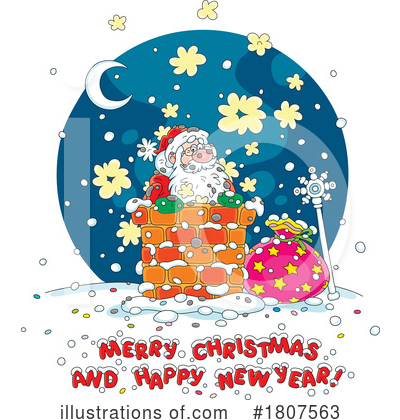 Merry Christmas Clipart #1807563 by Alex Bannykh