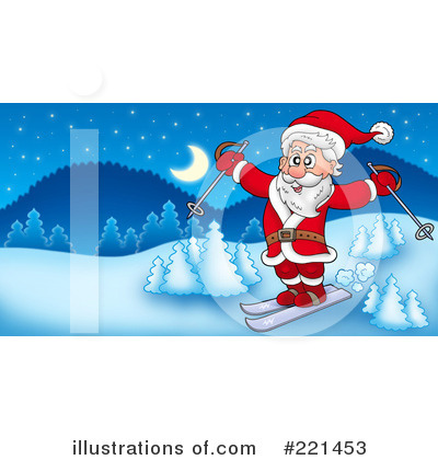 Skiing Clipart #221453 by visekart