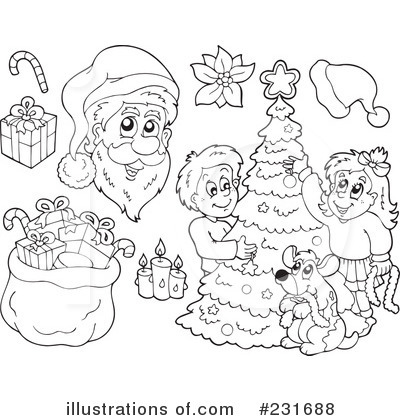 Royalty-Free (RF) Christmas Clipart Illustration by visekart - Stock Sample #231688