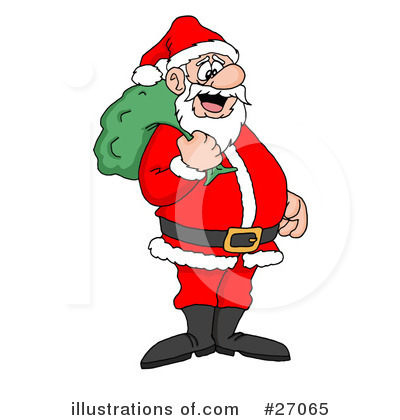 Santa Clipart #27065 by LaffToon