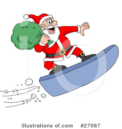 Snowboarding Clipart #27067 by LaffToon