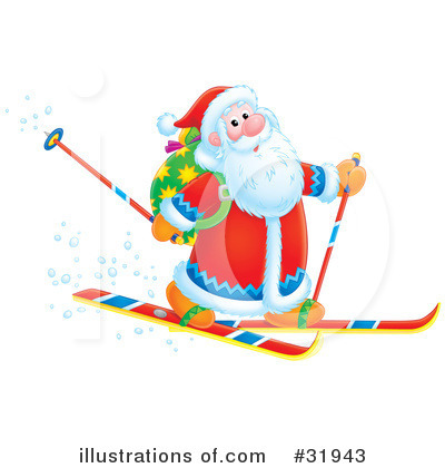 Skiing Clipart #31943 by Alex Bannykh