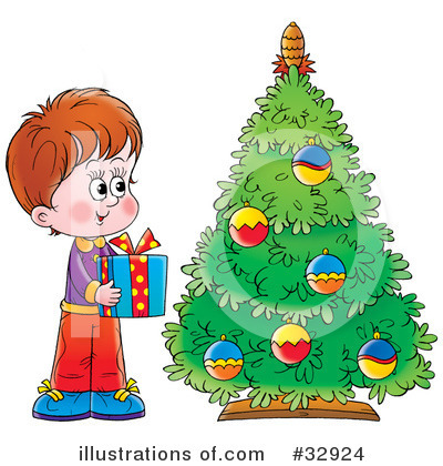 Royalty-Free (RF) Christmas Clipart Illustration by Alex Bannykh - Stock Sample #32924