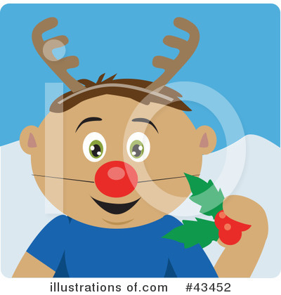Reindeer Clipart #43452 by Dennis Holmes Designs