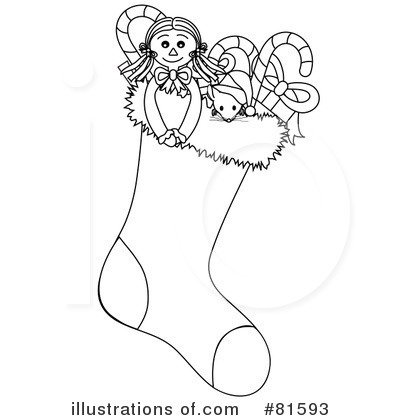 Christmas Stocking Clipart #81593 by Pams Clipart