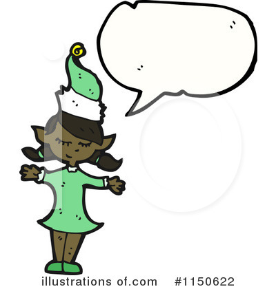 Royalty-Free (RF) Christmas Elf Clipart Illustration by lineartestpilot - Stock Sample #1150622