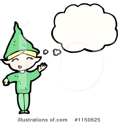 Royalty-Free (RF) Christmas Elf Clipart Illustration by lineartestpilot - Stock Sample #1150625