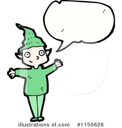 Royalty-Free (RF) Christmas Elf Clipart Illustration by lineartestpilot - Stock Sample #1150626