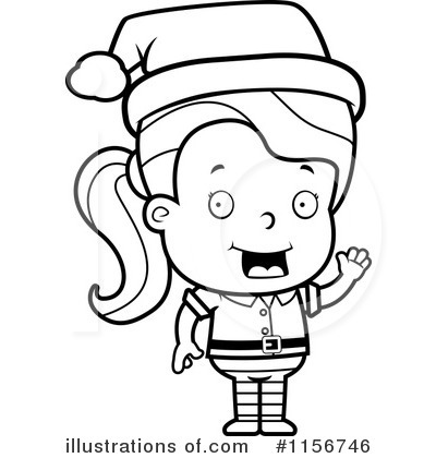Royalty-Free (RF) Christmas Elf Clipart Illustration by Cory Thoman - Stock Sample #1156746