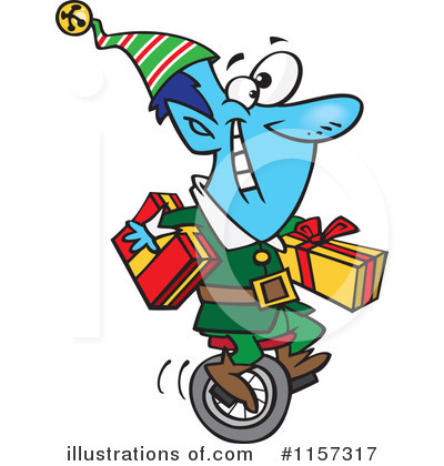 Royalty-Free (RF) Christmas Elf Clipart Illustration by toonaday - Stock Sample #1157317