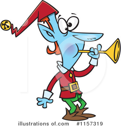 Royalty-Free (RF) Christmas Elf Clipart Illustration by toonaday - Stock Sample #1157319