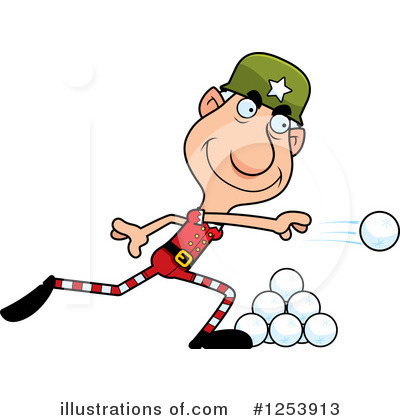 Snowball Fight Clipart #1253913 by Cory Thoman
