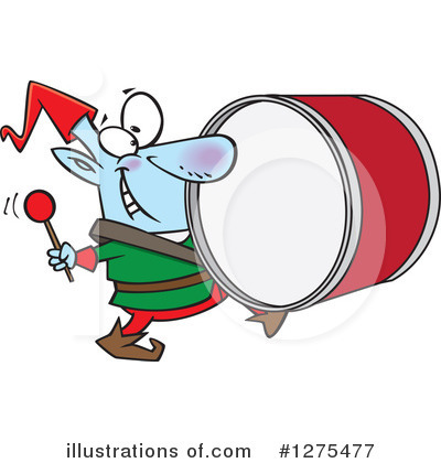 Royalty-Free (RF) Christmas Elf Clipart Illustration by toonaday - Stock Sample #1275477
