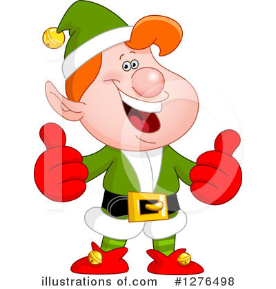 Royalty-Free (RF) Christmas Elf Clipart Illustration by yayayoyo - Stock Sample #1276498