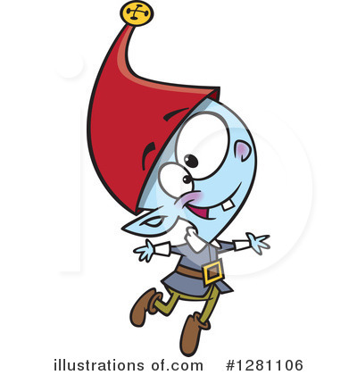 Royalty-Free (RF) Christmas Elf Clipart Illustration by toonaday - Stock Sample #1281106