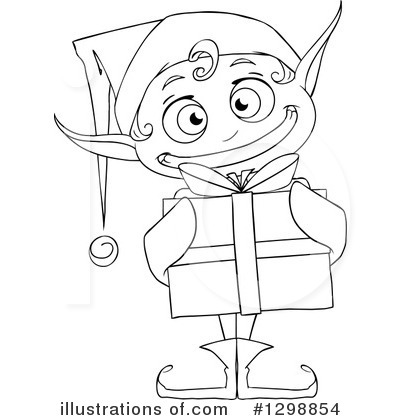 Royalty-Free (RF) Christmas Elf Clipart Illustration by Liron Peer - Stock Sample #1298854