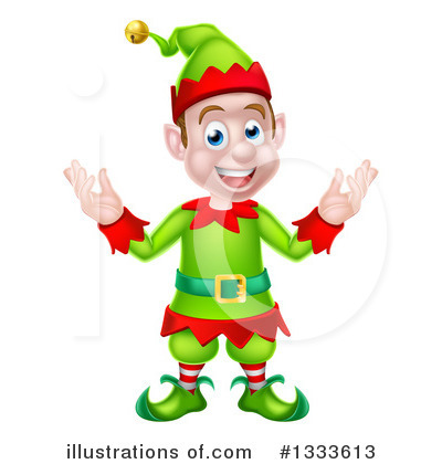 Royalty-Free (RF) Christmas Elf Clipart Illustration by AtStockIllustration - Stock Sample #1333613