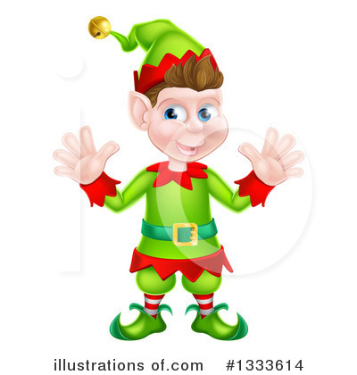 Royalty-Free (RF) Christmas Elf Clipart Illustration by AtStockIllustration - Stock Sample #1333614