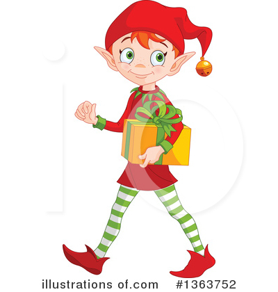 Christmas Elf Clipart #1363752 by Pushkin