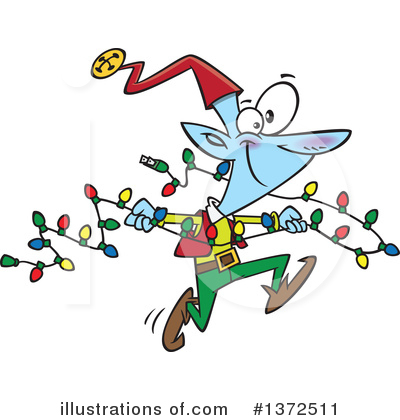 Royalty-Free (RF) Christmas Elf Clipart Illustration by toonaday - Stock Sample #1372511