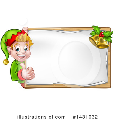 Christmas Elf Clipart #1431032 by AtStockIllustration