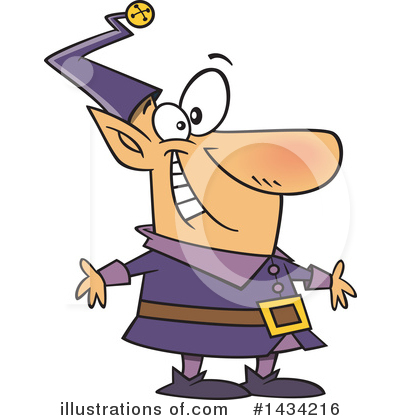 Royalty-Free (RF) Christmas Elf Clipart Illustration by toonaday - Stock Sample #1434216