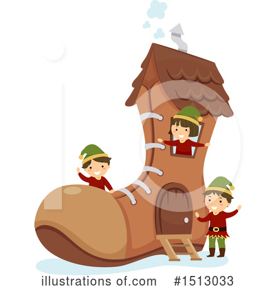 Royalty-Free (RF) Christmas Elf Clipart Illustration by BNP Design Studio - Stock Sample #1513033