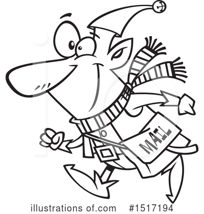 Royalty-Free (RF) Christmas Elf Clipart Illustration by toonaday - Stock Sample #1517194