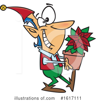 Royalty-Free (RF) Christmas Elf Clipart Illustration by toonaday - Stock Sample #1617111