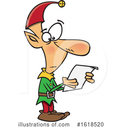 Royalty-Free (RF) Christmas Elf Clipart Illustration by toonaday - Stock Sample #1618520