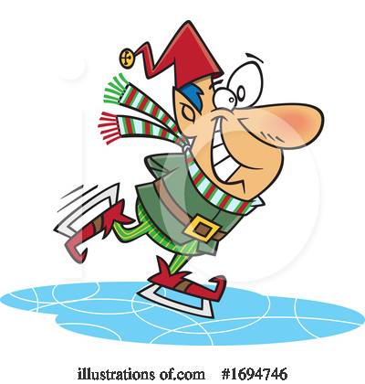 Ice Skating Clipart #1694746 by toonaday