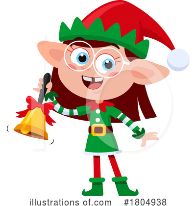 Royalty-Free (RF) Christmas Elf Clipart Illustration by Hit Toon - Stock Sample #1804938