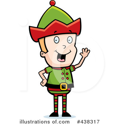 Royalty-Free (RF) Christmas Elf Clipart Illustration by Cory Thoman - Stock Sample #438317