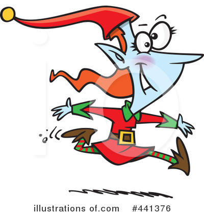 Royalty-Free (RF) Christmas Elf Clipart Illustration by toonaday - Stock Sample #441376