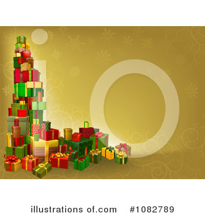 Royalty-Free (RF) Christmas Gifts Clipart Illustration by AtStockIllustration - Stock Sample #1082789