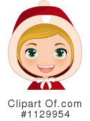 Christmas Girl Clipart #1129954 by Melisende Vector