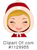 Christmas Girl Clipart #1129955 by Melisende Vector
