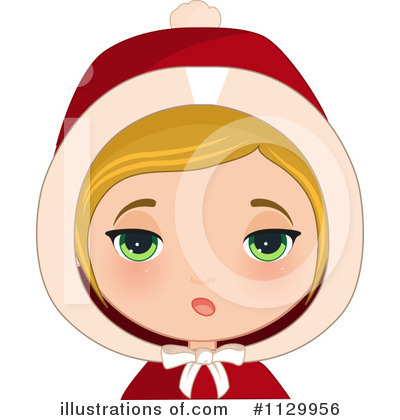 Royalty-Free (RF) Christmas Girl Clipart Illustration by Melisende Vector - Stock Sample #1129956